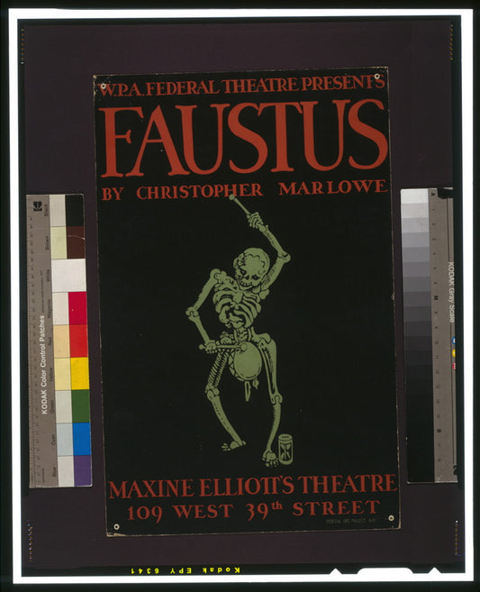 A picture of W.P.A. Federal Theatre Presents "Faustus" by Christopher Marlowe
