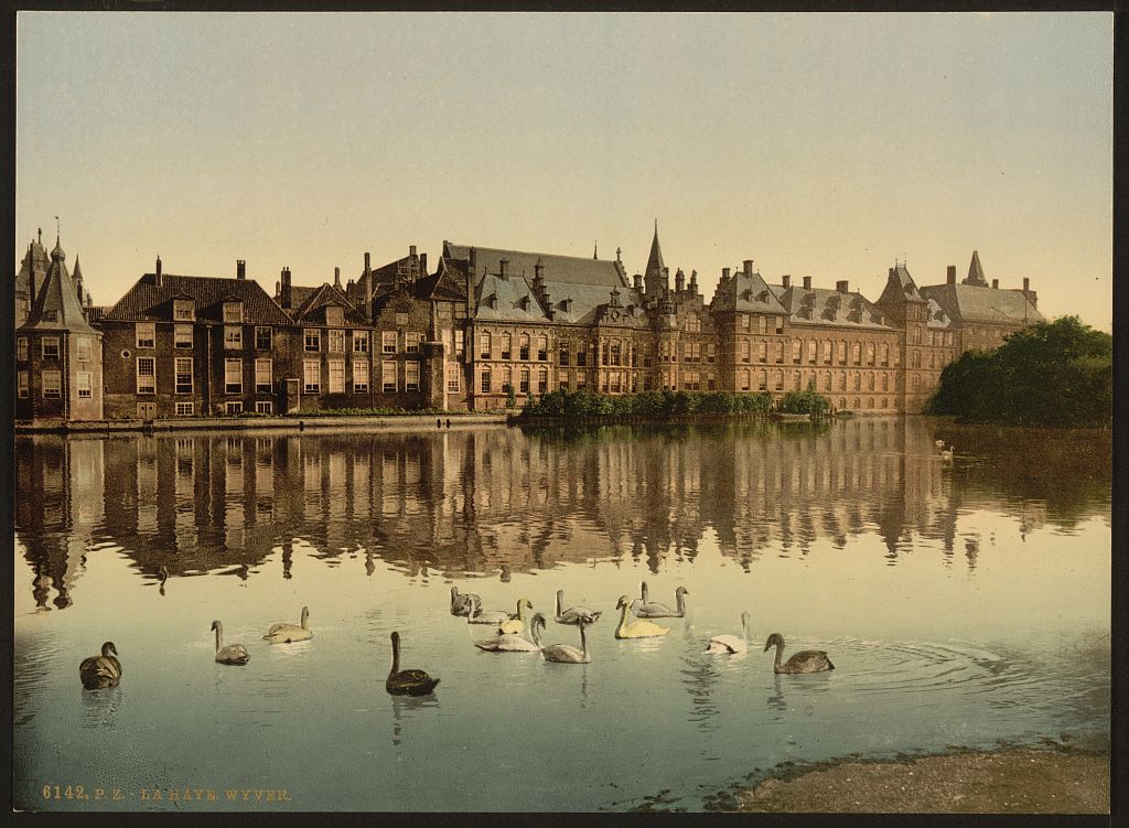 A picture of Wyver (i.e. Hofvijver), Hague, Holland