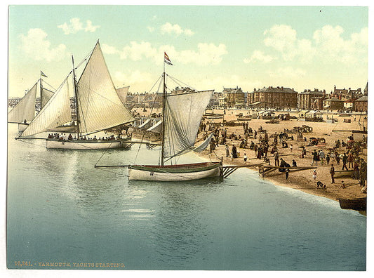 A picture of Yachts starting, Yarmouth, England