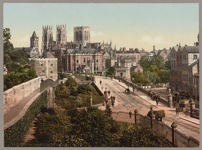 A picture of York from City Walls