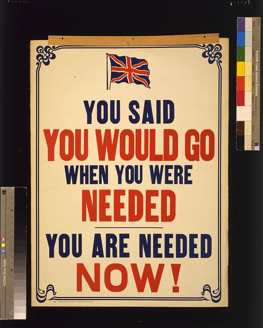 A picture of You said you would go when you were needed. You are needed NOW!
