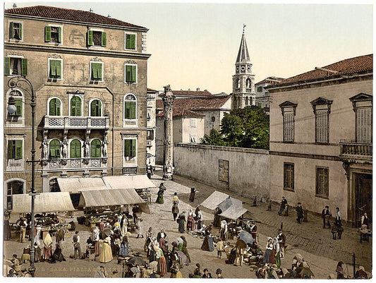 A picture of Zara, Erbe Square, Dalmatia, Austro-Hungary