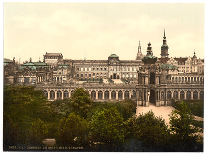 A picture of Zwinger and the Theatre, Altstadt, Dresden, Saxony, Germany